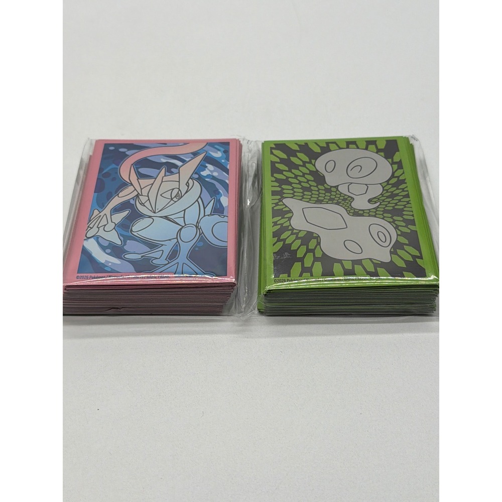 Pokemon Center 2026 Greninja & Zygarde Core Card Sleeves 2-Pack Bundle 130ct